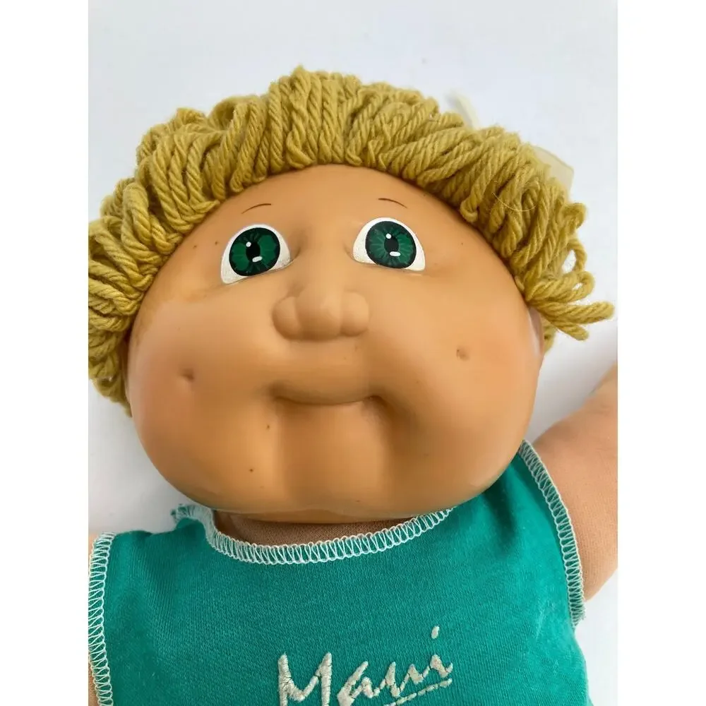 Vintage Cabbage Patch Kid Doll Blonde Green Clothes Appalachian Coleco 1978-1982